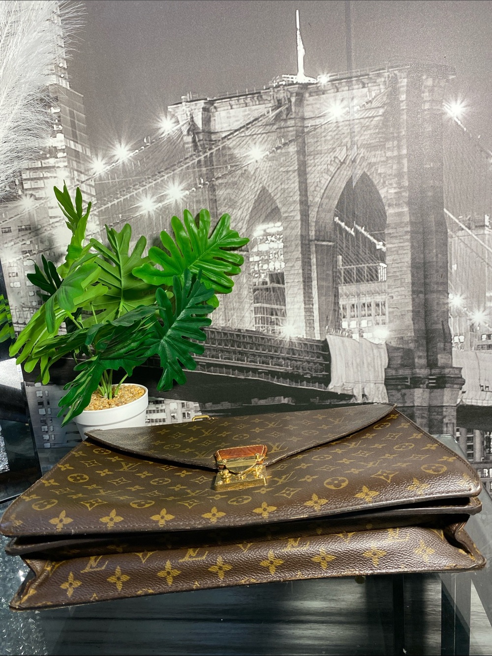 Authentic Louis Vuitton Monogram Serviette Conseiller Briefcase/Laptop Bag - Picture 15 of 17